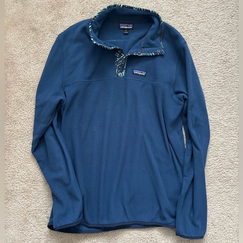 Patagonia Men’s Pullover Fleece Navy Blue